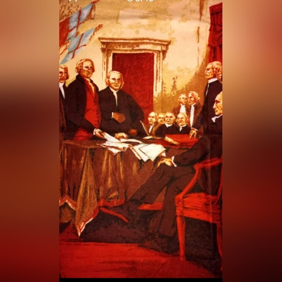 Beautiful Vintage 1976 Tapestry Signing of the 1876 Declaration of Independence. - Picture 8 of 10